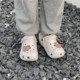 Slim hole shoes cute ins Baotou Beach
