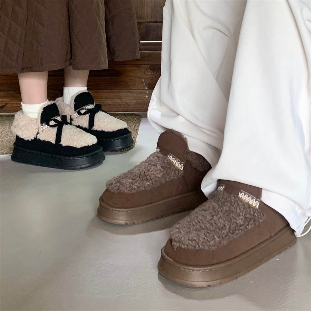 细细条 男士时尚户外短筒棉靴韩版ins复古创意刺绣个性厚底雪地靴,淘宝优惠券,粉丝福利购,淘宝优惠卷