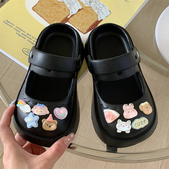 Baotou shoes, clogs, thin strip sandals