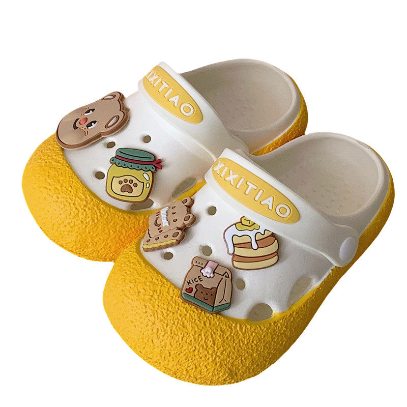 细细条 可爱小熊儿童洞洞鞋休闲时尚男童女童夏季外穿趣味凉拖鞋,淘宝优惠券,粉丝福利购,淘宝优惠卷