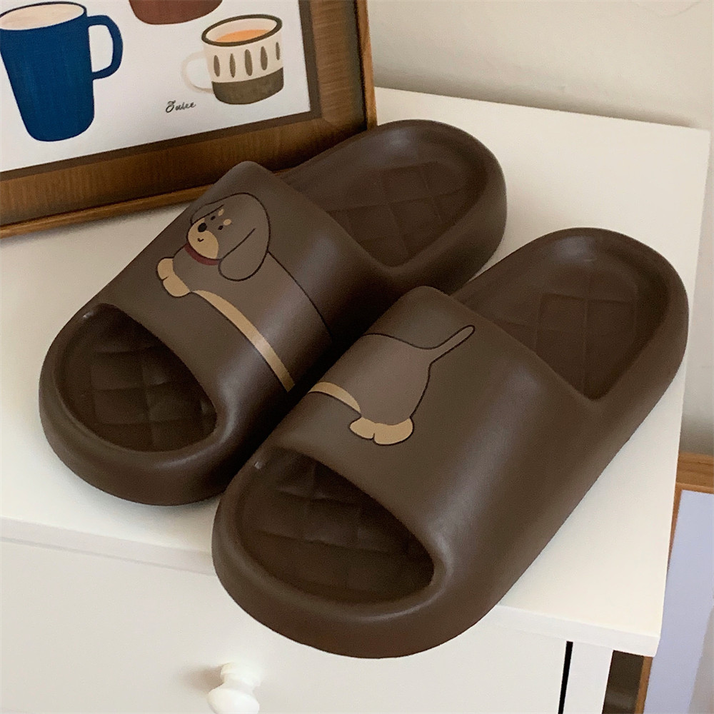 细细条 创意拼接狗狗一字拖鞋男女可爱情侣夏季eva居家防臭凉拖鞋,淘宝优惠券,粉丝福利购,淘宝优惠卷