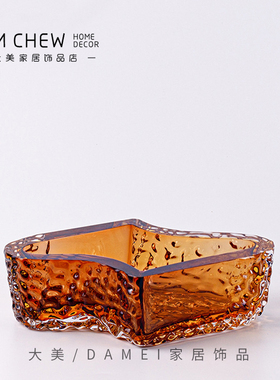 红色琉璃花瓶喜庆高级感酒店沙发边柜软装家居展厅办公家用售楼处