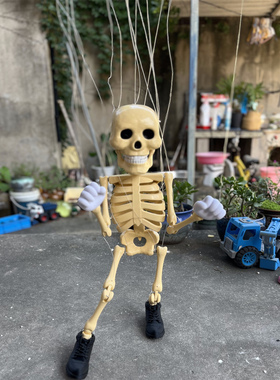 大号骷髅头木偶街头演出道具