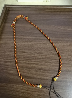 横穿天珠编绳精工半成品藏式风格
