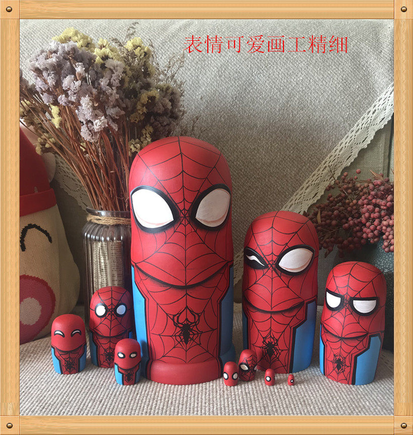 俄罗斯套十层英雄系列画工精细炫酷可爱益智有趣免费写祝福语
