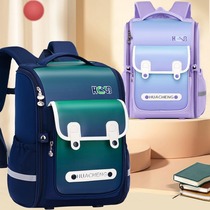 Leather Face Waterproof Schoolbag Elementary School Students 2023 New Boys One-Three-To-Six-Grade Backpack Children Double Shoulder Bag Ranger