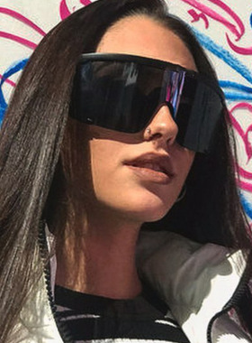 户外骑行运动墨镜眼镜简约女一体