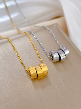 钛钢不掉色防过敏小蛮腰锁骨项链