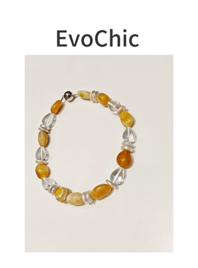 天然波斯玛瑙巴洛克珍珠水滴项链