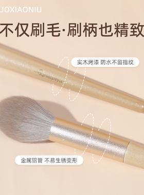 郭小妞 超软鎏金小火苗高光刷面部提亮小号腮红刷专业化妆刷子