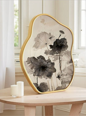 花鸟喜鹊摆画卧室床头桌面装饰画摆台复古摆件中古风小众艺术挂画