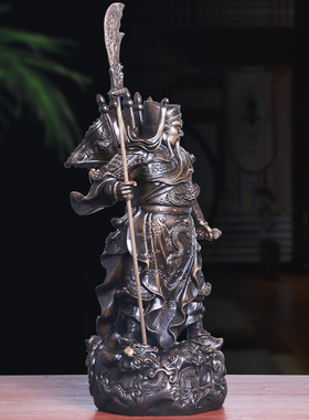 厂家佛像关二爷神像供奉九龙关公财神招财立刀关公站关公摆件