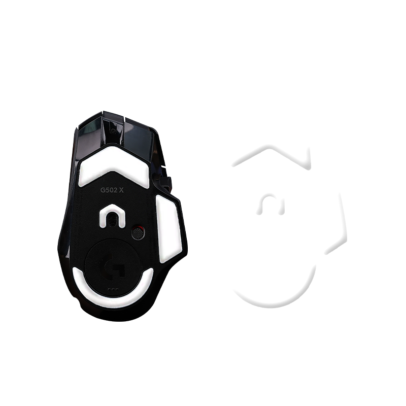 黑皇电竞鼠标脚贴罗技G502 X PLUS无线替换脚垫有线鼠标足贴顺滑 - 图3