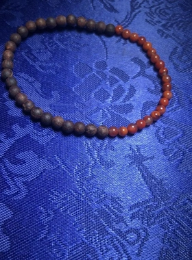 精品降真香4mm黄油素圈女士款单圈手串小手链文玩佛珠礼品木制品