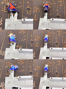 项链吊坠镶嵌手工景泰蓝包银