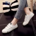 Giày vải nhân dân Velcro nữ mùa hè hoang dã Giày dép sinh viên Hàn Quốc bình thường - Plimsolls