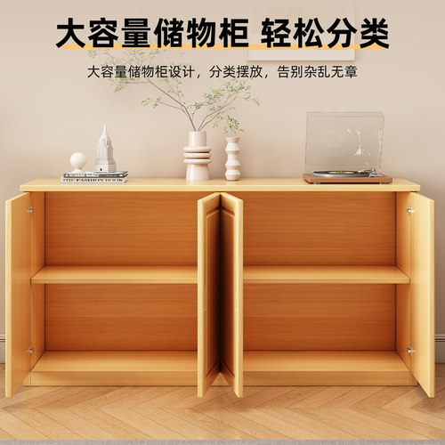 实木电视柜松木地柜现代简约小户型储物柜客厅组合落地电视机柜子 - 图1