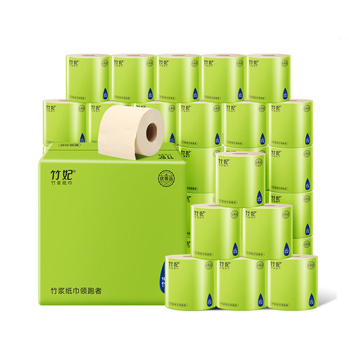 竹妃纸业旗舰店官方卫生纸天然工坊整箱家用卷纸整箱正品纸巾27卷 - 图3