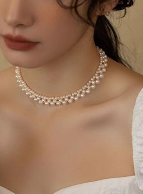 年轻人珍珠项链新款热巴