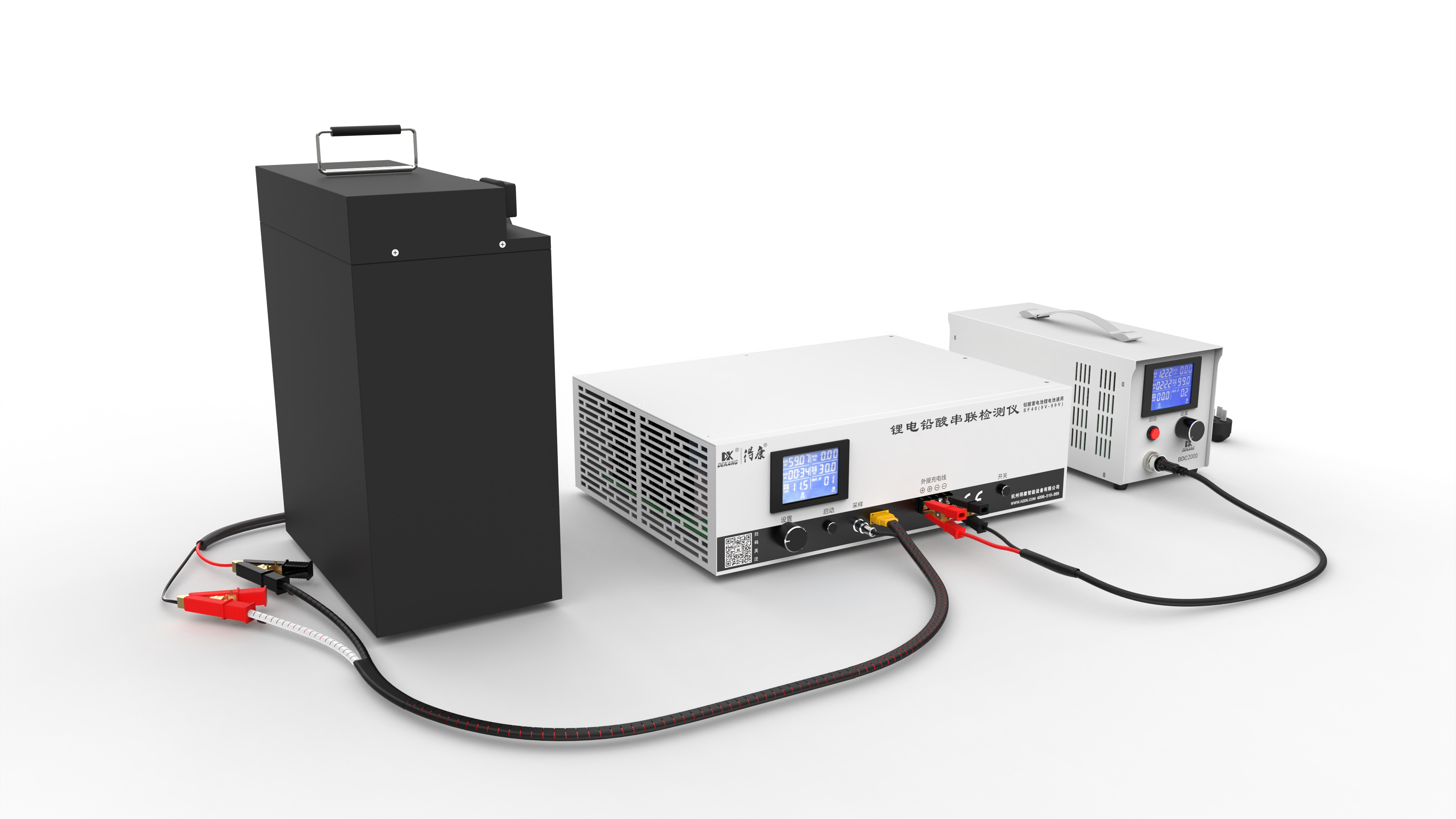 得康BDC2000铅酸电瓶锂电池通用充电器快速智能充电机测试仪 - 图1