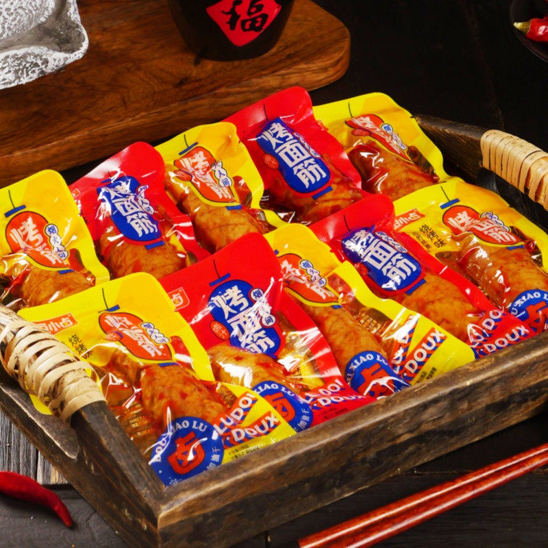 豆小卤烤面筋散装素肉大豆蛋白制品香辣烧烤休闲即食豆干,淘宝优惠券,粉丝福利购,淘宝优惠卷