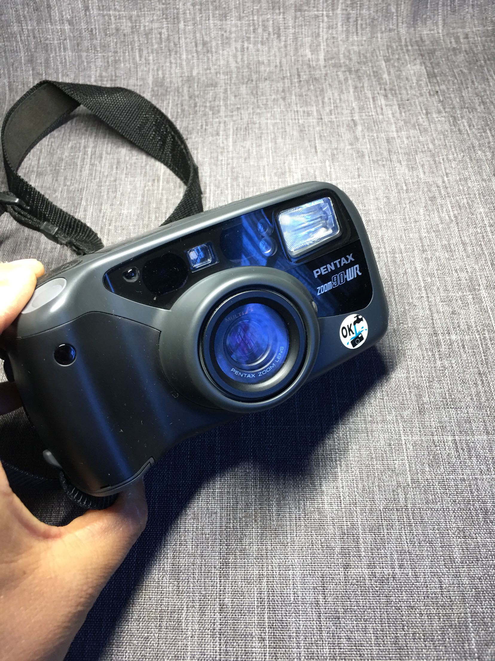 宾达pentax zoom90-wr防水135胶片胶卷菲林中古变焦旁轴黑色HOT-图2