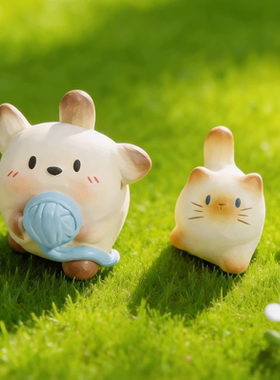 猫狗磁吸盲盒治愈树脂桌面小摆件