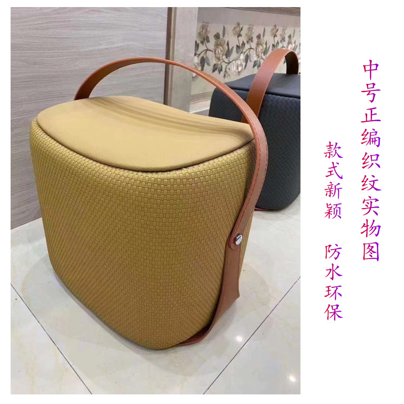 中号正编织纹4#厚皮革纯色沙发座椅装饰皮料背景墙软硬包布艺手工-图2