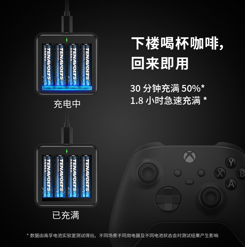 南孚锂可充可充电电池5号4节套装1.5V恒压快充五七号锂电池大容量