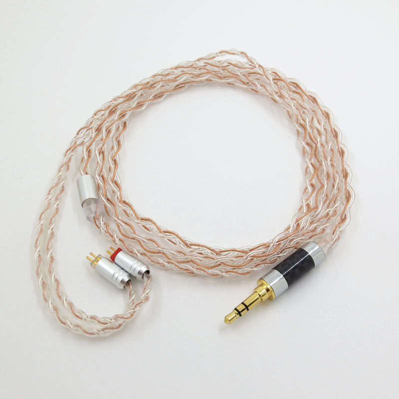 0.78 2PIN OCC镀银线MMCX耳机线适用SE215 SE535 N3AP 灰黄鹂 - 图2