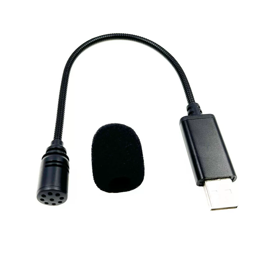 Компьютерный USB-микрофон для видеоконференций с гибким шлангом, прямое подключение к микрофону, звуковая карта с интегрированным IC-микрофоном