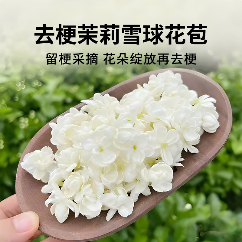 茉莉雪球新花苞茉莉花干花泡茶孕妇广西横县特产级茉莉花茶鲜花干,淘宝优惠券,粉丝福利购,淘宝优惠卷