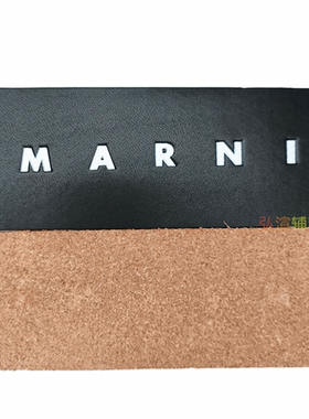 现货菱格针织牛皮marni补丁皮标