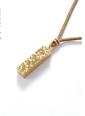 COCOLAN沙金四方来财方砖碎碎冰项链女CL8XL1205