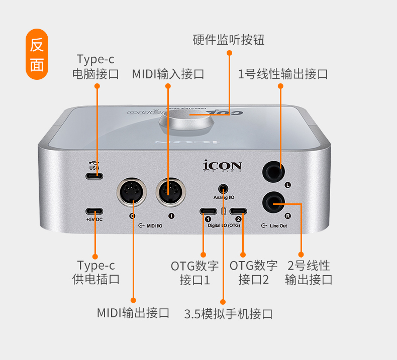 艾肯4nano dyna声卡手机电脑直播K歌专用套装录音棚k歌录音设备-图3