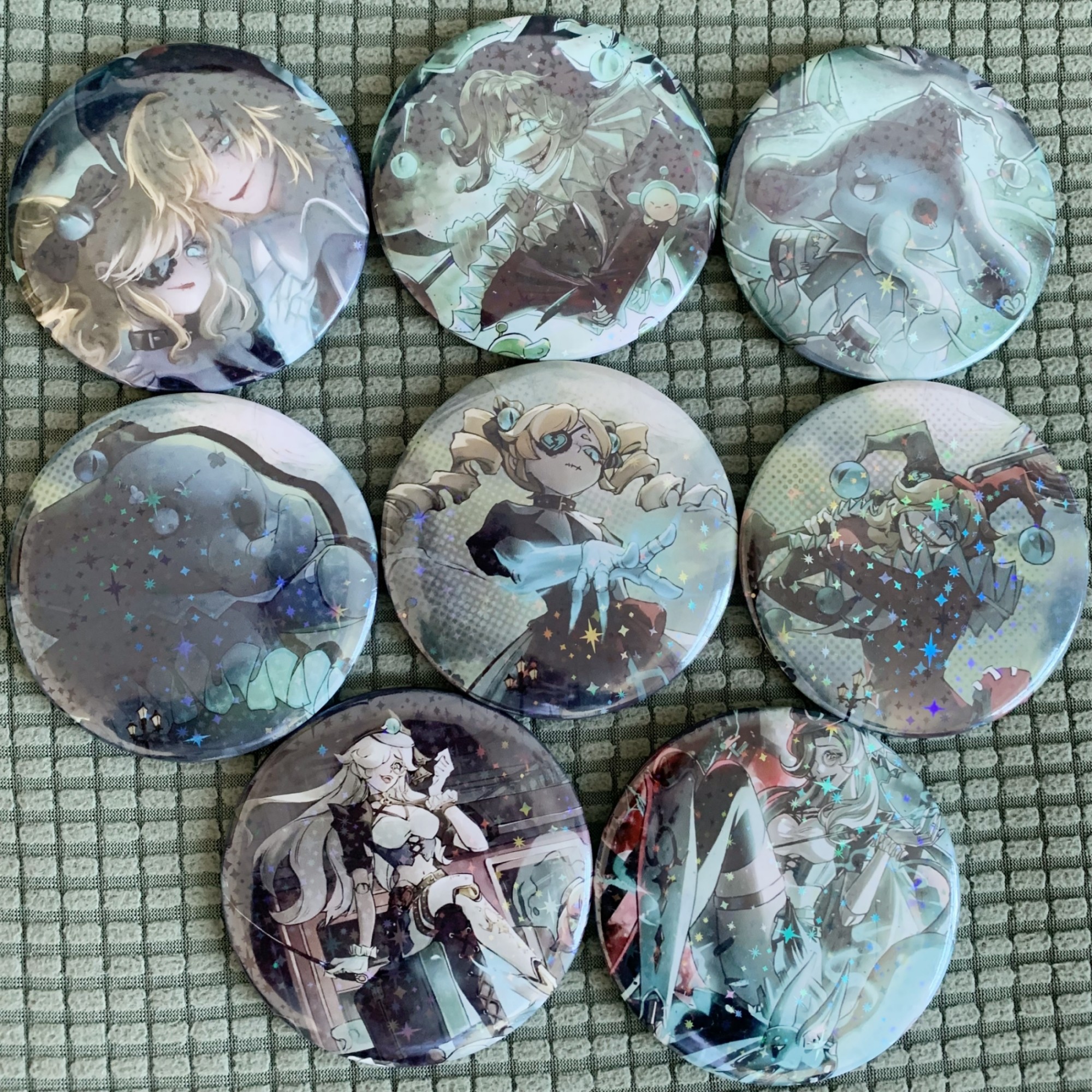 蛋仔派对手办蛋仔派对哑女斯黛拉娃娃逃出惊魂夜小丑阿巴魔警艾琳手办吧唧徽章