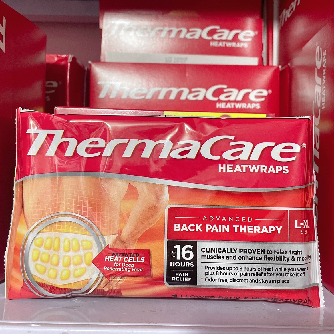 现货美国 ThermaCare 热敷贴热敷带腰背贴热敷腰腹贴10片装 - 图2