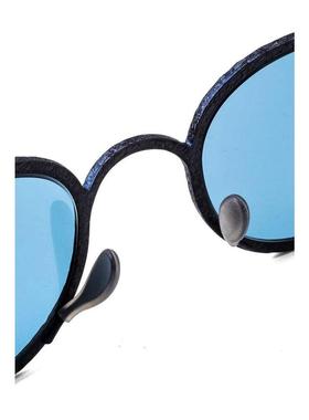 代购RIGARDS男士太阳镜防紫外线遮光抗眩光清晰视野圆形蓝色镜片