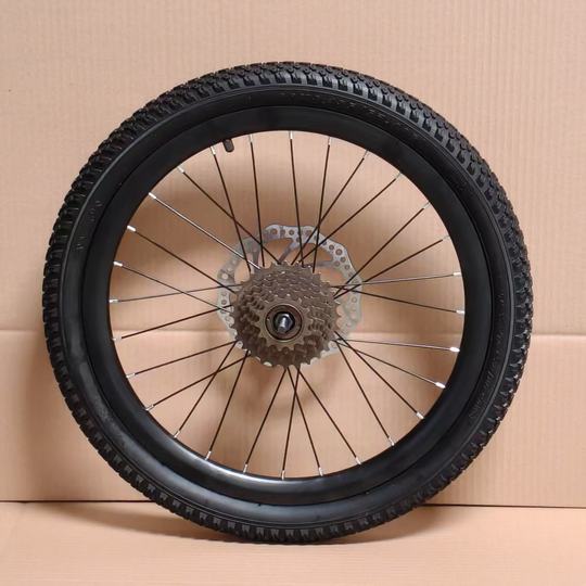 Mountain bike 24-26 inch aluminum alloy rim wheel set single speed variable speed front and rear rim disc brake complete set of accessories