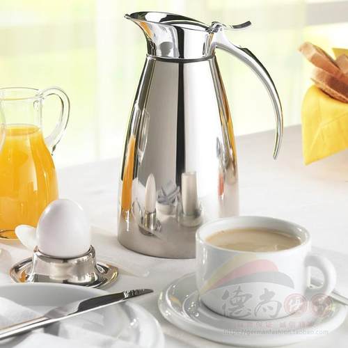 德国EMSA爱慕莎ELEGANZA雅致不锈钢真空保温壶家用咖啡壶热水瓶壶 - 图0