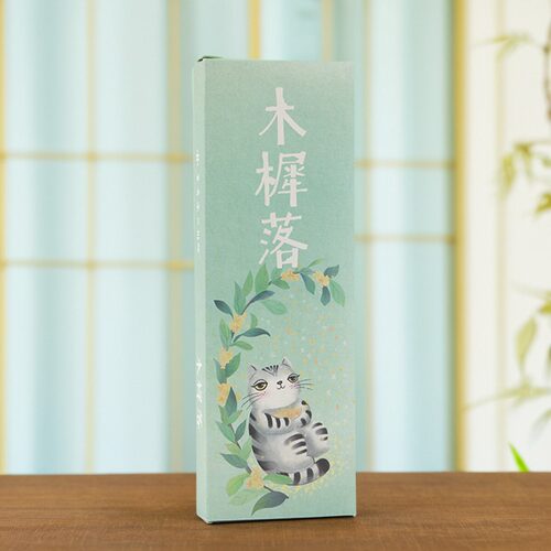 衔蝉01木樨落室内持久家用净化安神卧室微烟金木犀桂花香薰线香 - 图0