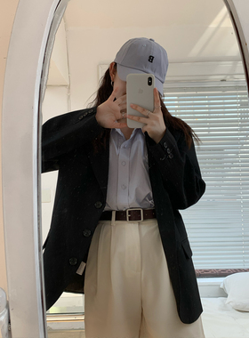 方扣真皮复古百搭腰带皮带女