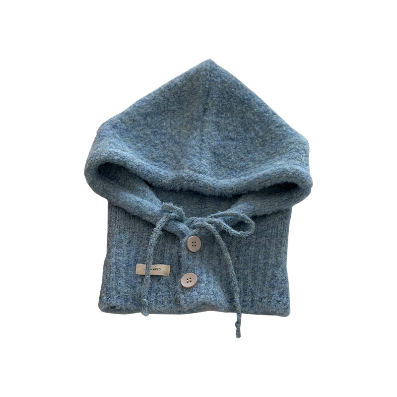 定染星空蓝~巴拉克拉法帽羊毛混纺保暖针织帽围脖一体护耳帽子,淘宝优惠券,粉丝福利购,淘宝优惠卷