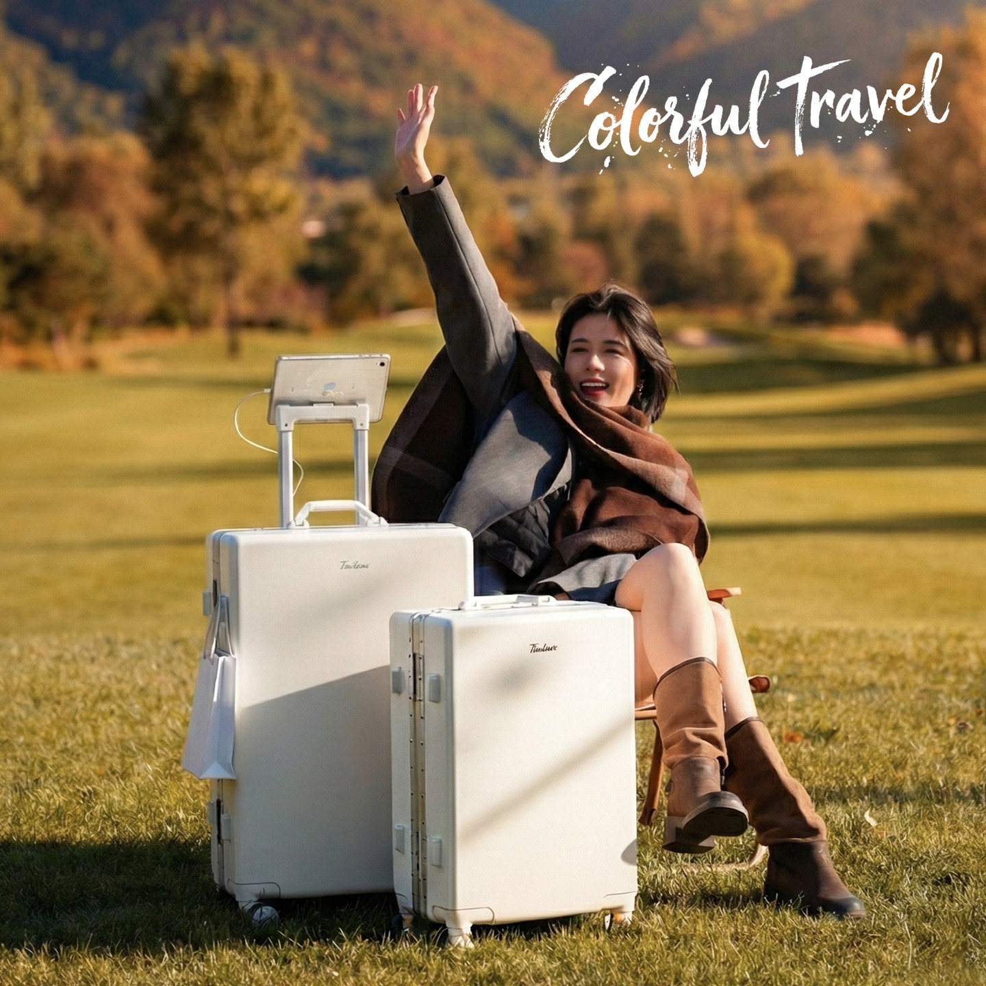 新款拉杆箱行李箱铝框密码箱多功能大容量24寸静音万向轮旅行皮箱,淘宝优惠券,粉丝福利购,淘宝优惠卷