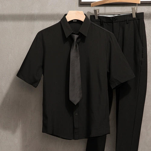 Осенний элитный комплект, рубашка, штаны, облегающий крой