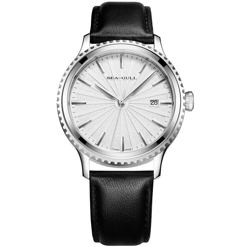 Seagull/海鸥表 商务休闲男士皮带日历全自动机械手表819.12.5129