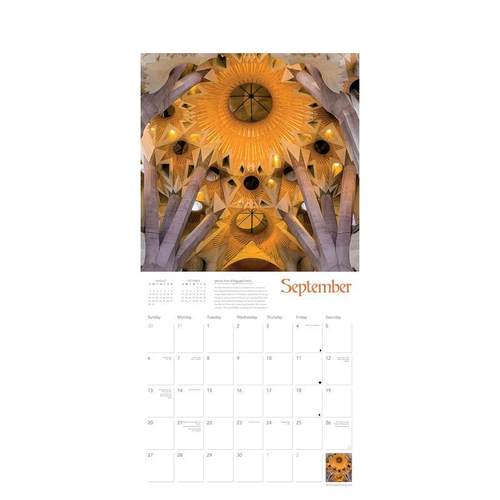 【预售】2026年高迪挂历（艺术日历） Gaudí Wall Calendar 2026 (Art Calendar) 原版日历 20世纪标志性建筑师 - 图2