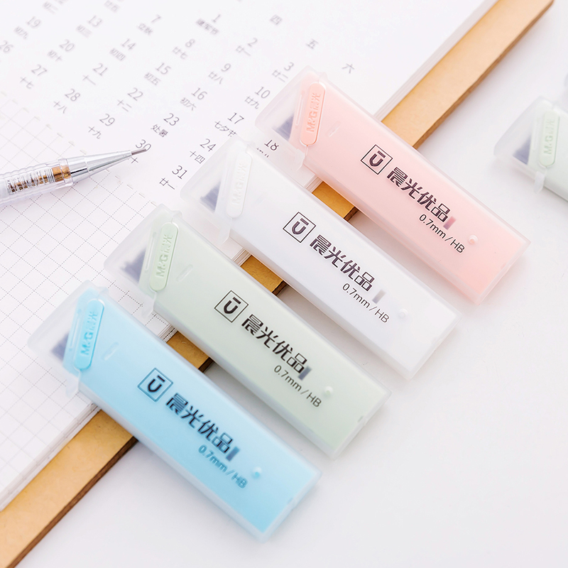 晨光优品HB学生自动笔芯37402铅笔37403 活动铅笔替芯0.5mm/0.7mm - 图1