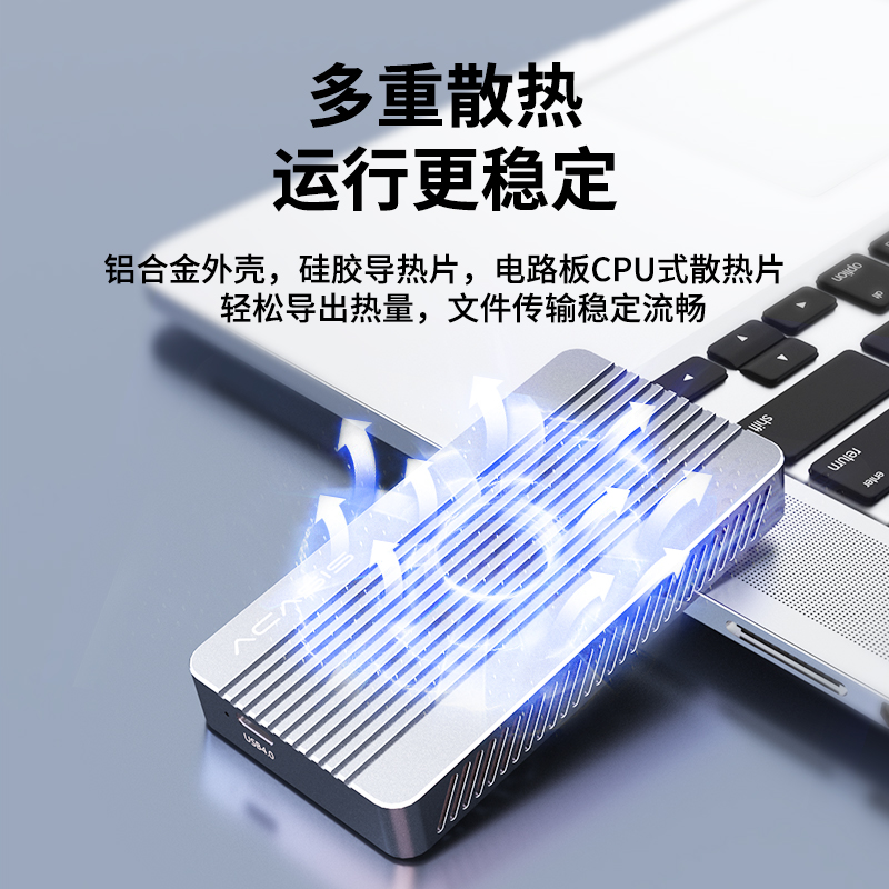 阿卡西斯雷电4硬盘盒USB4固态nvme硬盘外接盒m2移动40gbps雷电3 - 图2