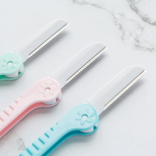 Бритва для бровей, бритва для бровей, безопасный складной набор для начинающих женщин, специальный инструмент для стрижки бровей для профессионального визажиста